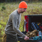 Men's Wool Thermal Top Midweight Base Layer - 100% Merino Wool