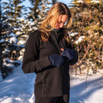 Women's Heavyweight Wool 1/4 Zip Top - 100% Merino Wool