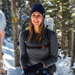 Midweight Women's Wool Crew Top -  100% Merino Wool