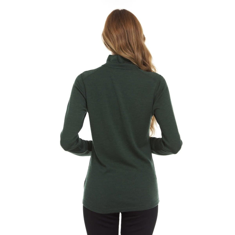 Midweight Women's Wool 1/4 Zip - 100% Merino Wool