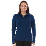 Midweight Women's Wool 1/4 Zip - 100% Merino Wool