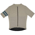 Summer Wool Short Sleeve Cycling Jersey - Khaki