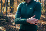 Every-Season Long Sleeve Merino Wool Cycling Jersey - Pine