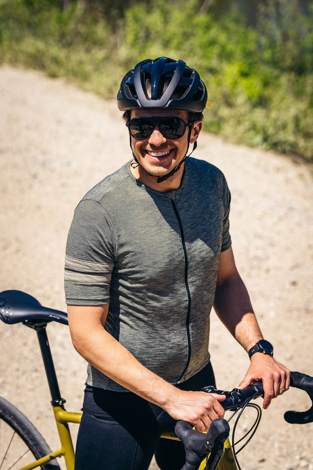 Summer Wool Short Sleeve Cycling Jersey - Evergreen