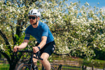 Summer Wool Short Sleeve Cycling Jersey - Faded Blue