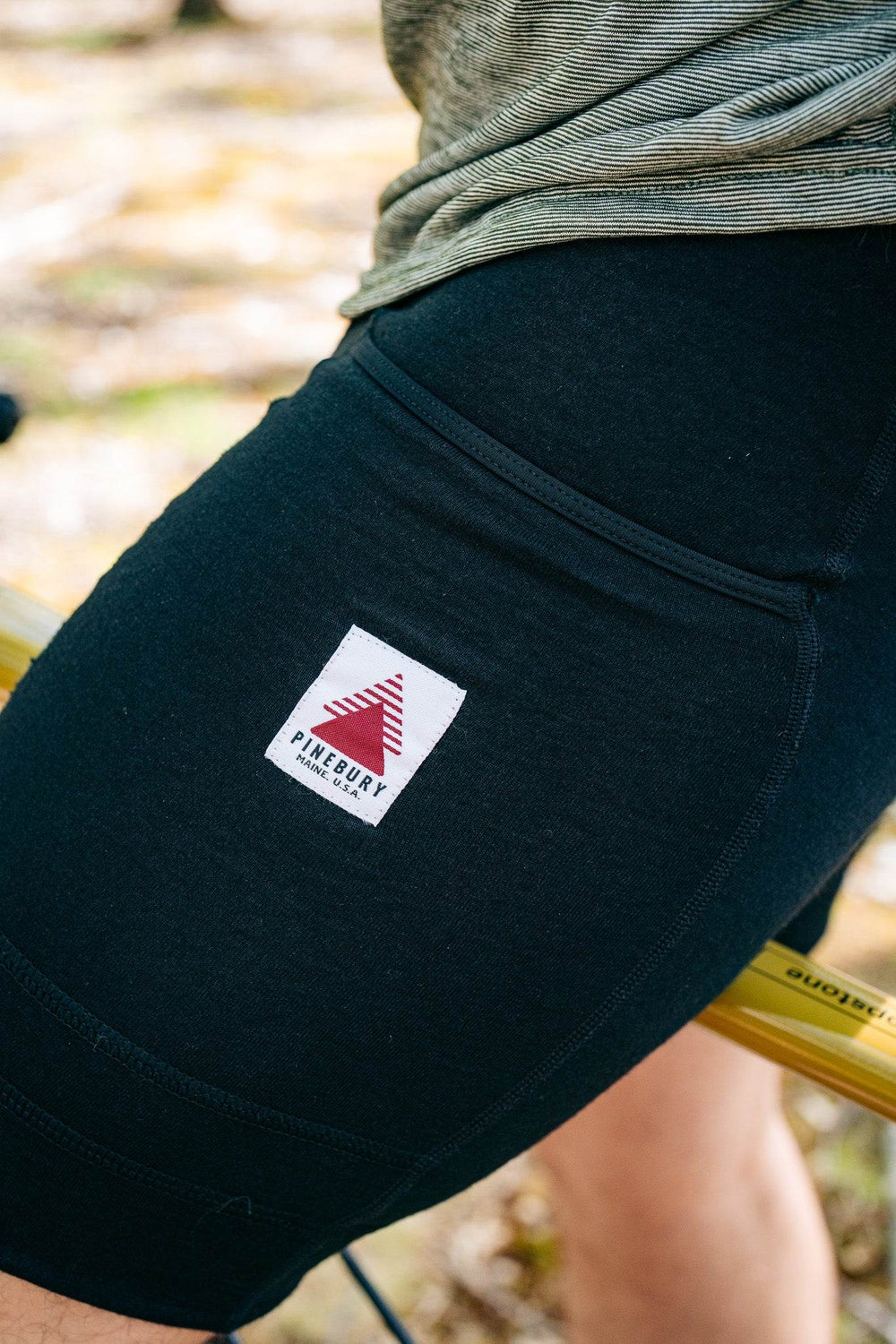 The Merino Wool Cargo Bib Shorts - Black