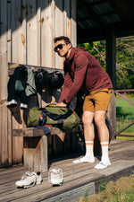 All Season Merino Wool Hoodie - Brick Red