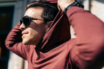 All Season Merino Wool Hoodie - Brick Red