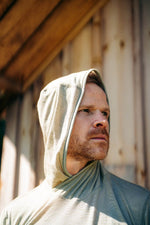 Summer Wool Hoodie Sun Shirt - Khaki