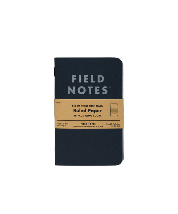 Field Notes Pitch Black Memo 3 Pack