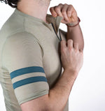 Summer Wool Short Sleeve Cycling Jersey - Khaki