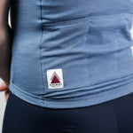 Summer Wool Short Sleeve Cycling Jersey - Faded Blue