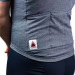 Summer Wool Short Sleeve Cycling Jersey - Steel Blue