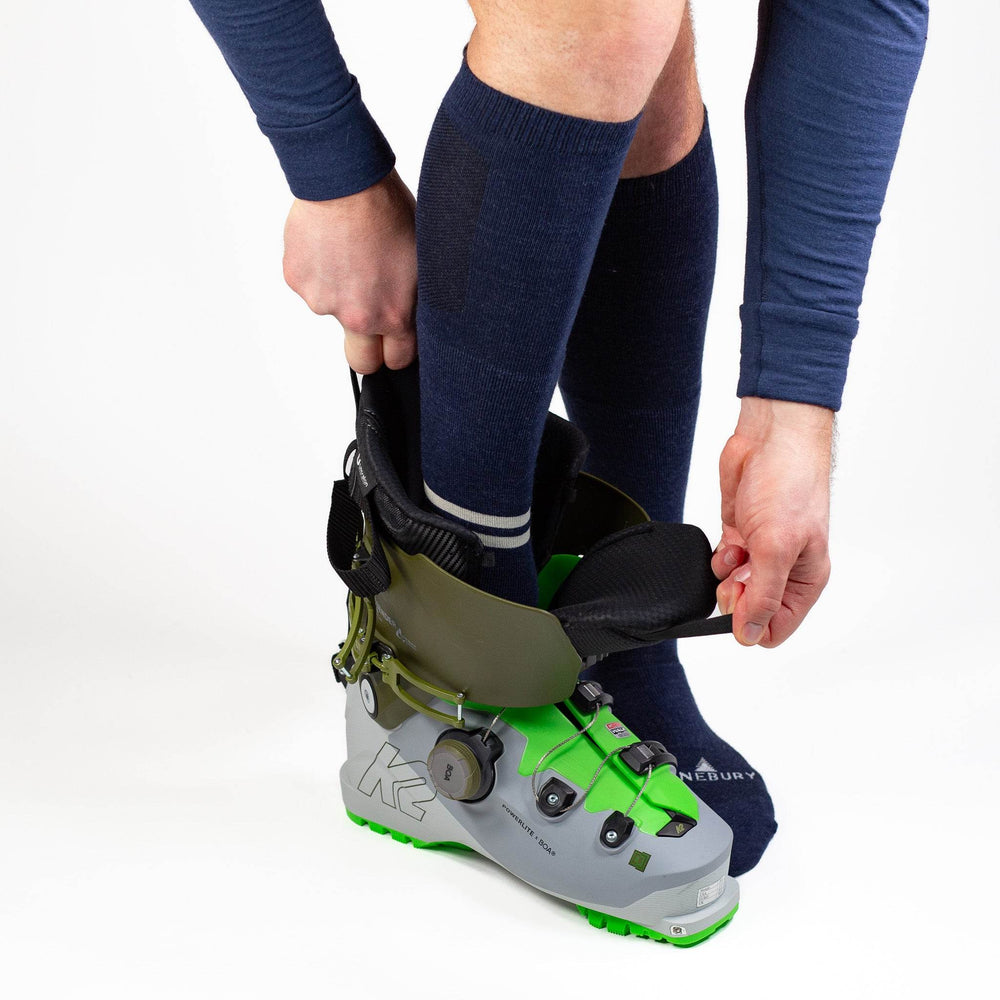 Mountain Merino Wool Sock Knee High - Navy
