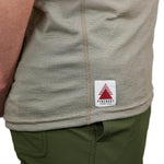 Summer Wool Short Sleeve Merino Wool Pocket Tee - Khaki