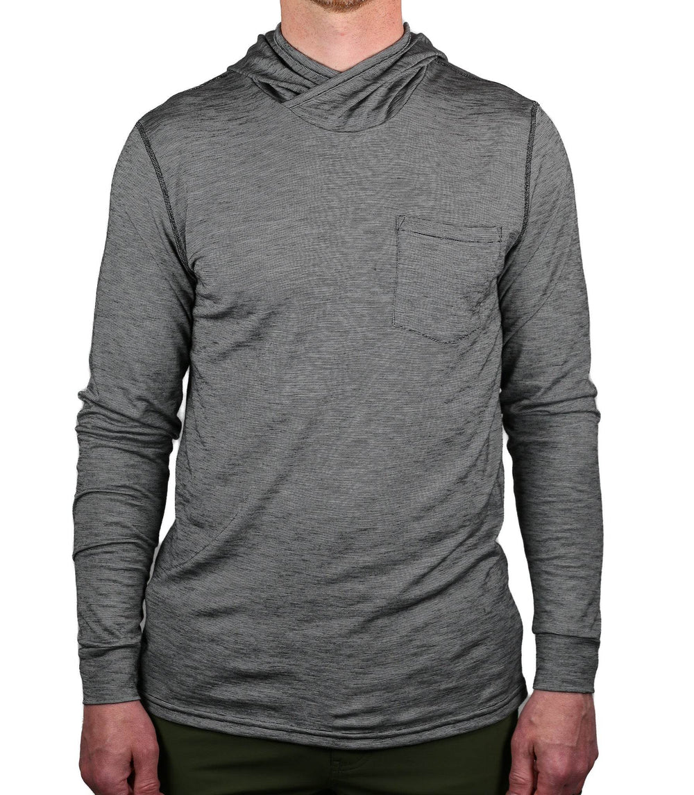 Summer Wool Hoodie Sun Shirt - Gray Stone