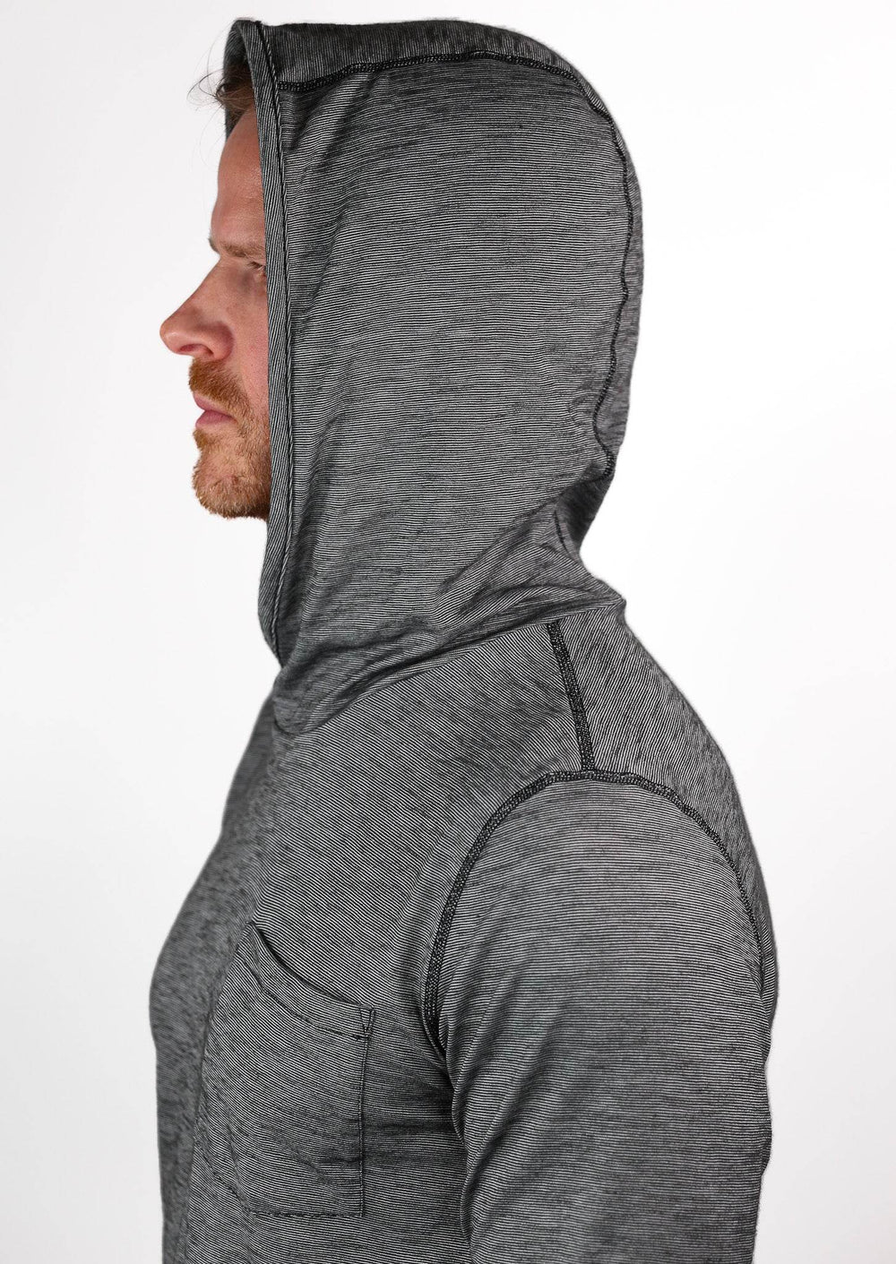 Summer Wool Hoodie Sun Shirt - Gray Stone
