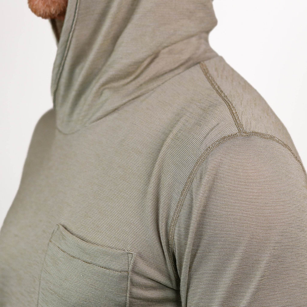 Summer Wool Hoodie Sun Shirt - Khaki
