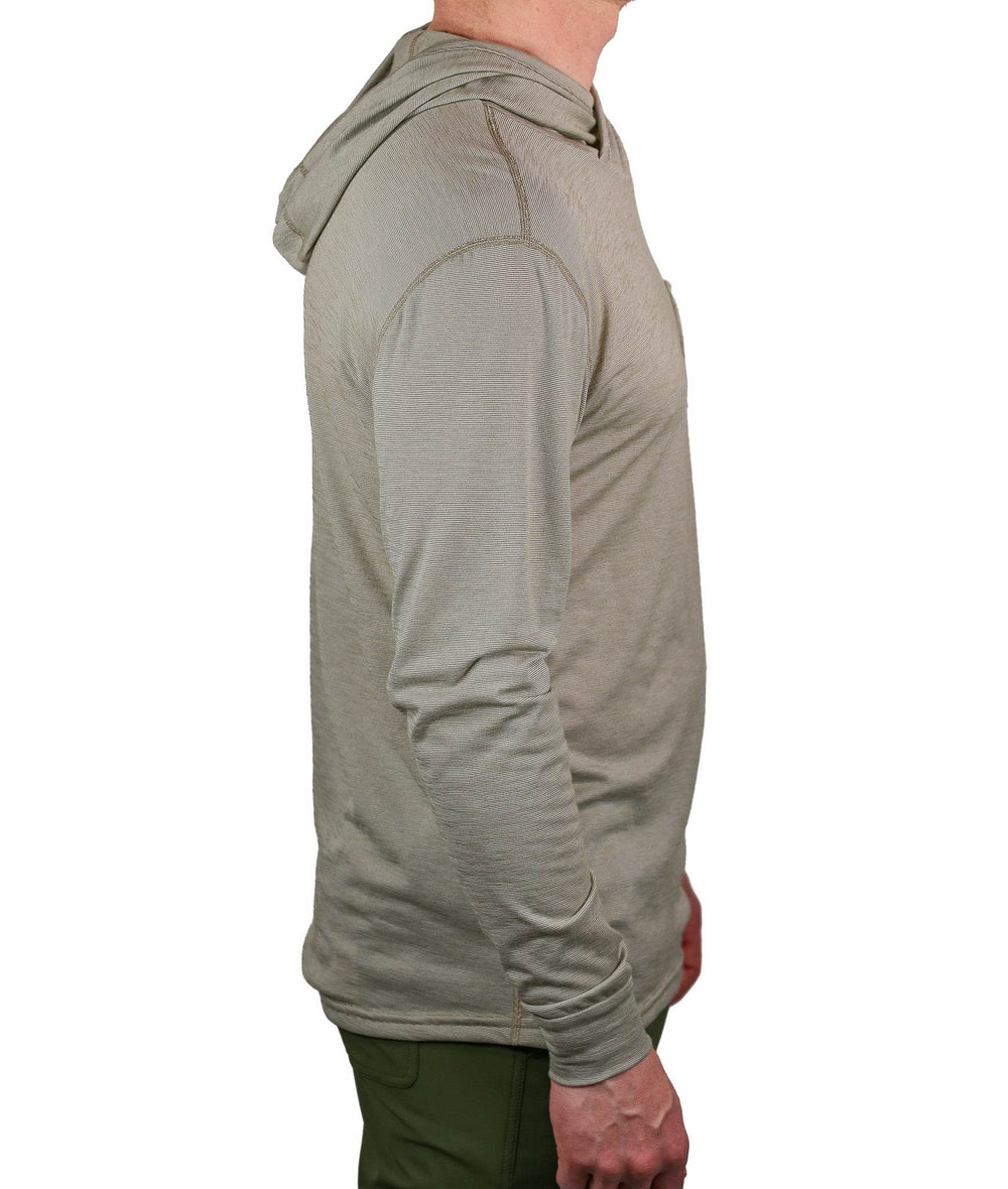 Summer Wool Hoodie Sun Shirt - Khaki
