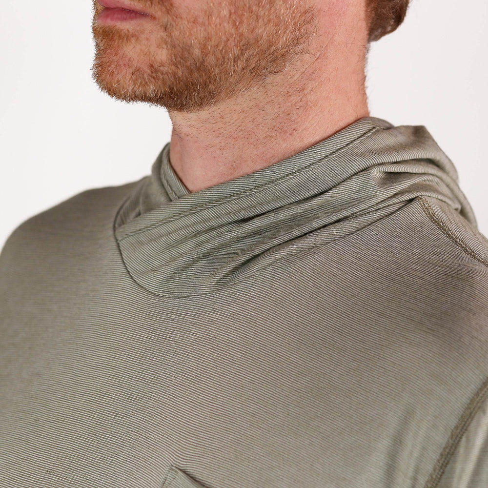 Summer Wool Hoodie Sun Shirt - Khaki