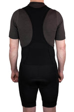The Merino Wool Cargo Bib Shorts - Black