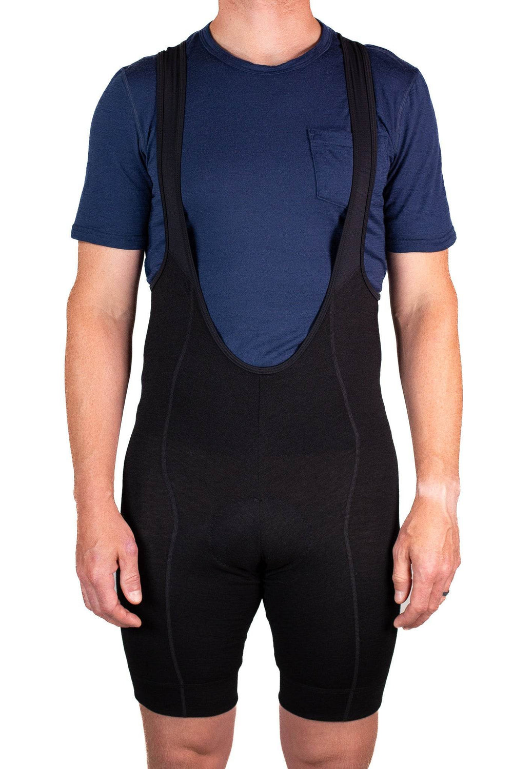 The Merino Wool Bib Shorts - Black