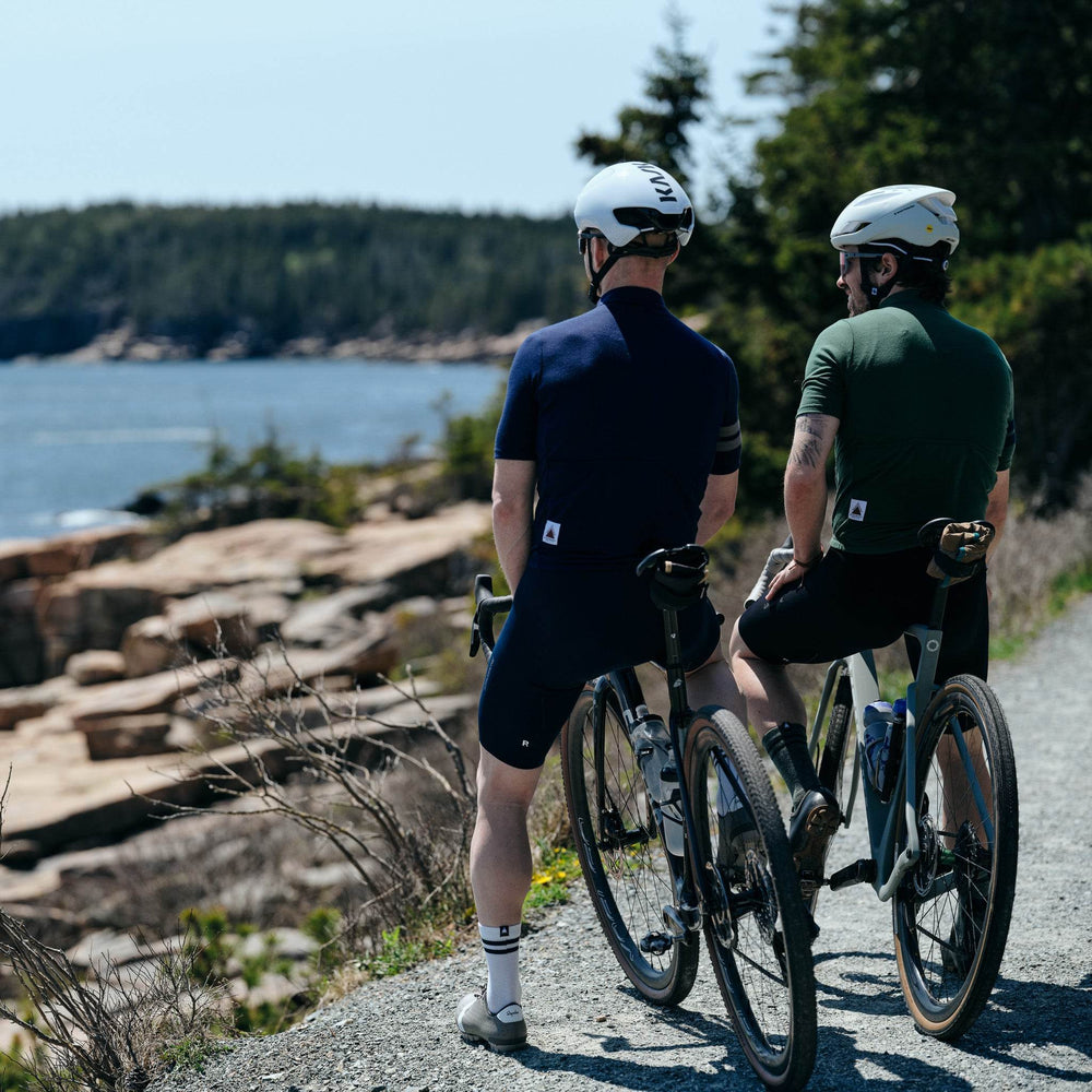 Every-Season Short Sleeve Merino Wool Cycling Jersey - Atlantic Blue