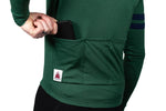 Every-Season Long Sleeve Merino Wool Cycling Jersey - Pine