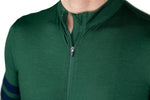 Every-Season Long Sleeve Merino Wool Cycling Jersey - Pine