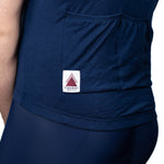 Every-Season Short Sleeve Merino Wool Cycling Jersey - Atlantic Blue