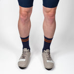 Summer Merino Wool 6" Sock - Navy