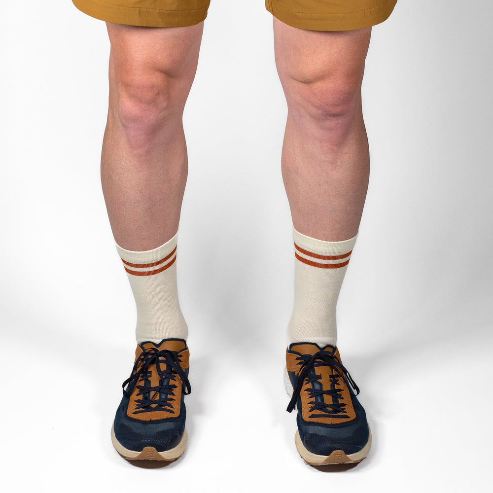 Summer Merino Wool 6" Sock  - Natural