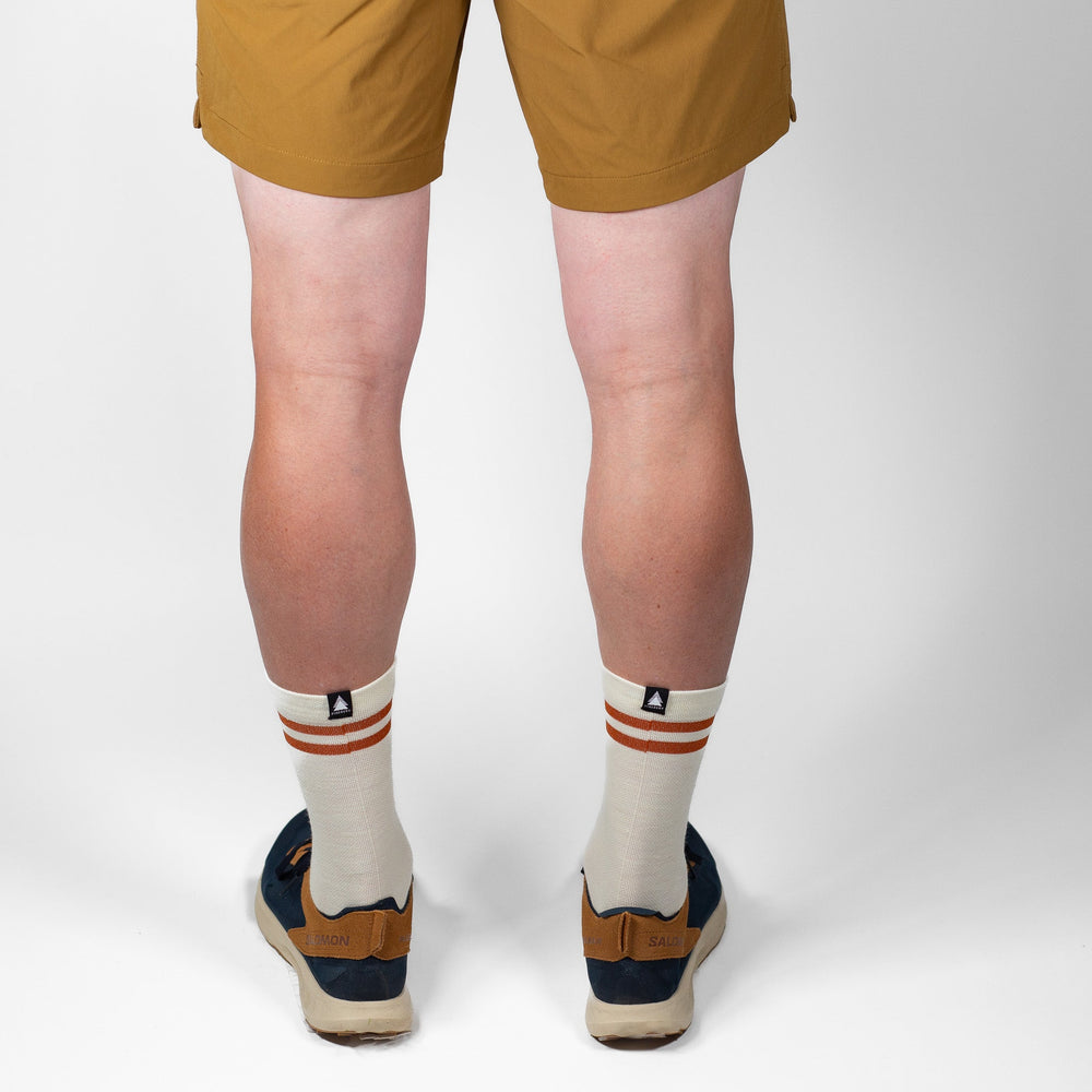 Summer Merino Wool 6" Sock  - Natural