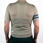 Summer Wool Short Sleeve Cycling Jersey - Khaki
