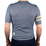 Summer Wool Short Sleeve Cycling Jersey - Steel Blue