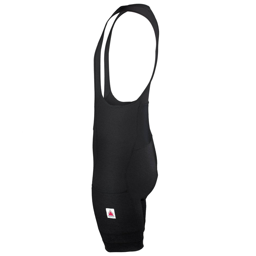 The Merino Wool Cargo Bib Shorts - Black
