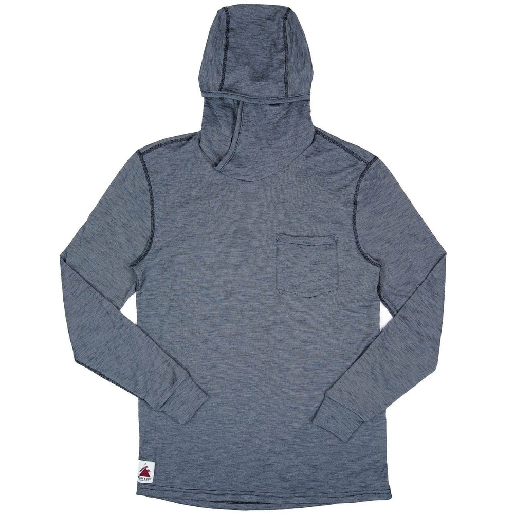 Summer Wool Hoodie Sun Shirt - Steel Blue