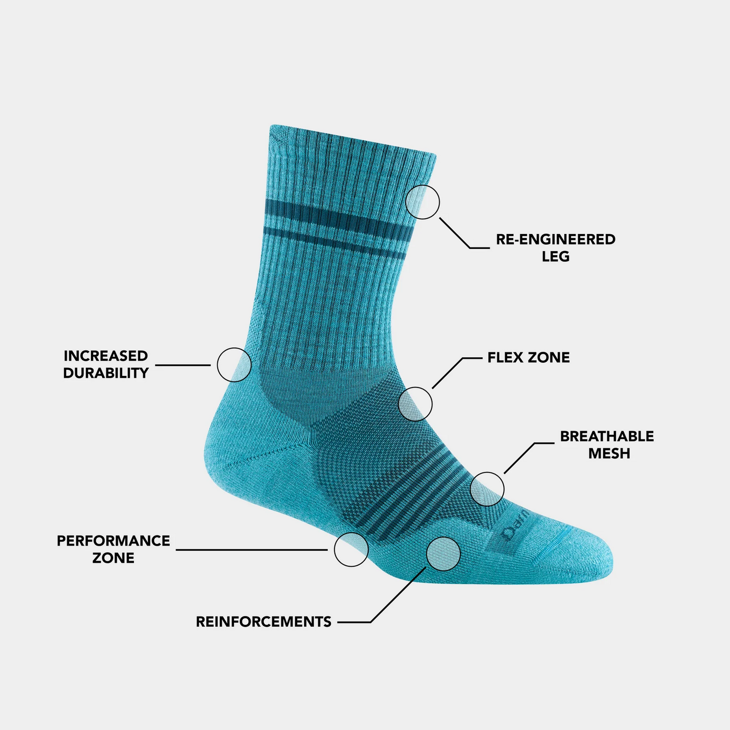 Darn Tough- Women's Element Micro Crew Lightweight Running Sock