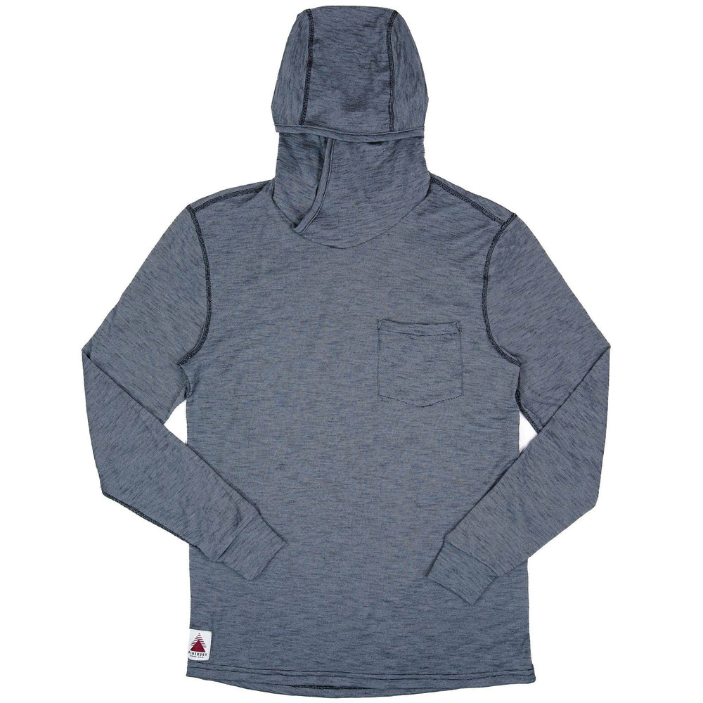 Summer Wool Hoodie Sun Shirt - Steel Blue