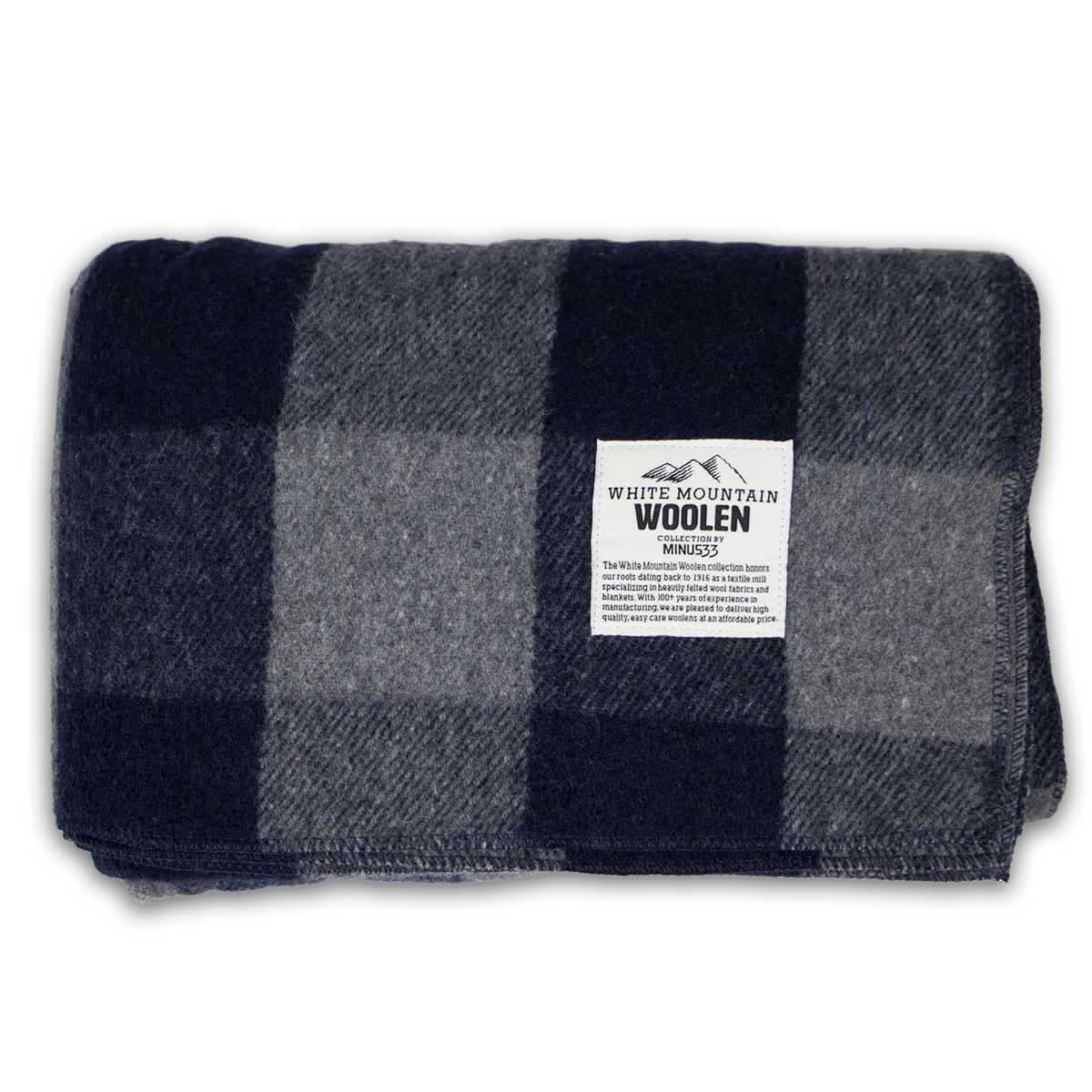 Wool Throw Blanket - White Mountain Woolen