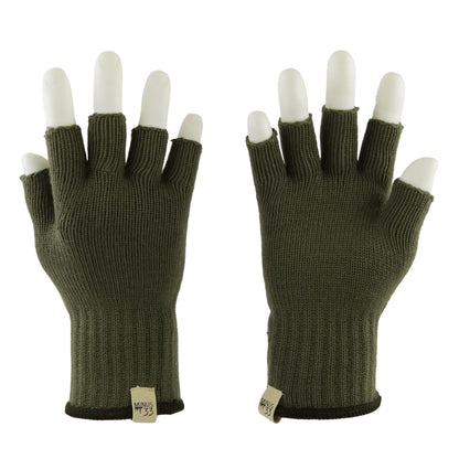 Lightweight Fingerless Wool Gloves