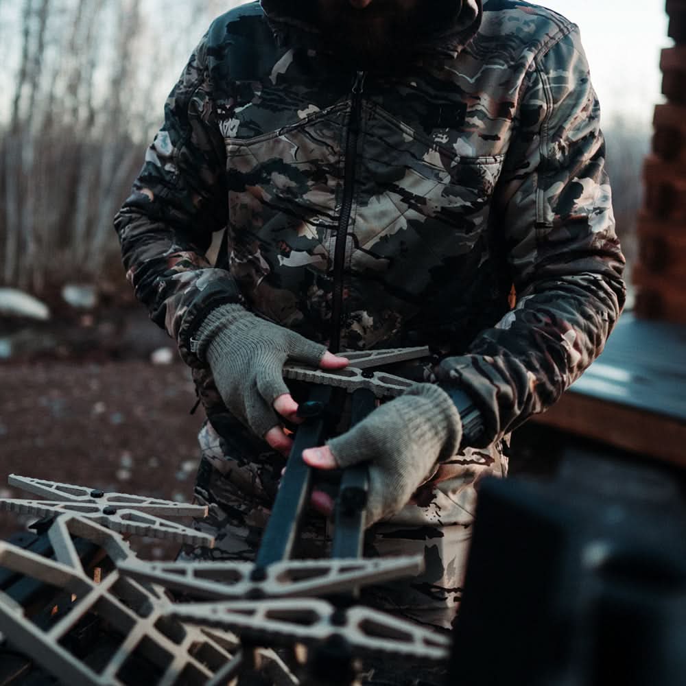 Lightweight Fingerless Wool Gloves