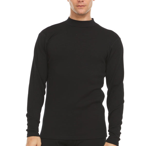 Men's Heavyweight Merino Wool Mock Neck | 100% Merino Wool