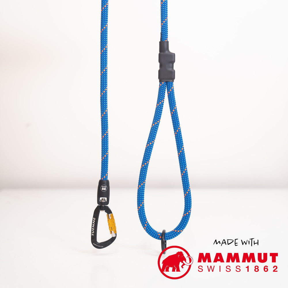 Customizable Boulder Hybrid Rope Dog Leash | Swiveling Carabiner | Tuenne