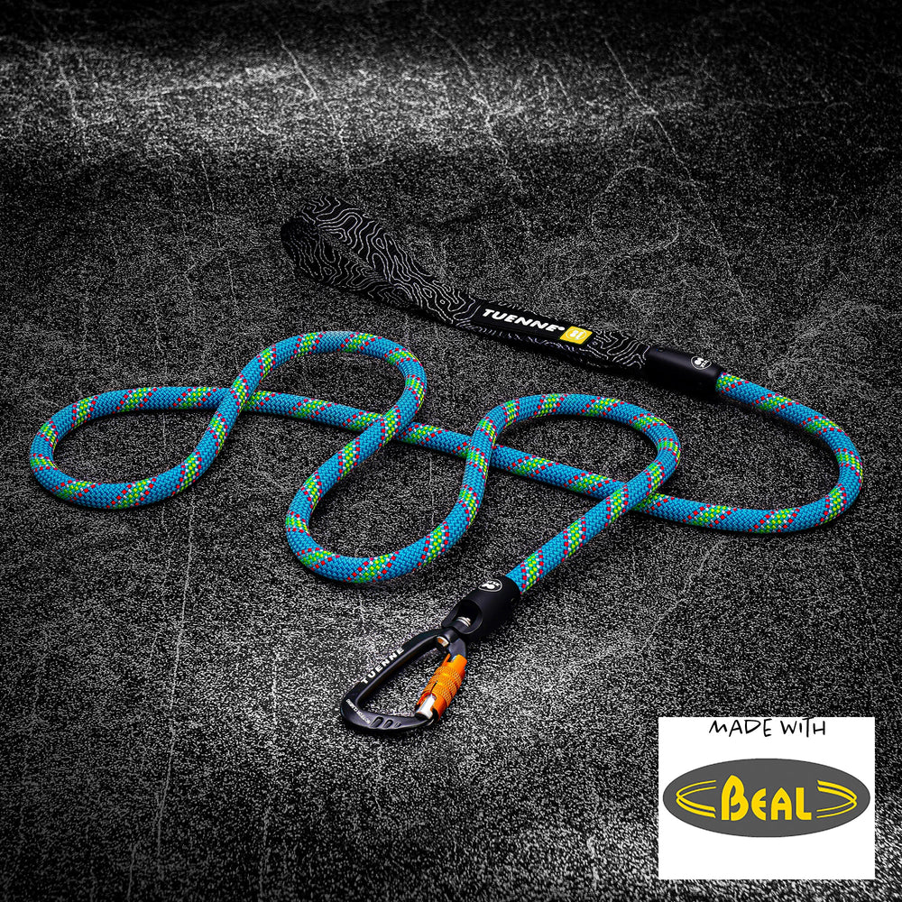 Customizable Rope Dog Leash – 2ft to 6ft | Auto-Locking | Tuenne
