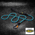 Customizable Rope Dog Leash – 2ft to 6ft | Auto-Locking | Tuenne