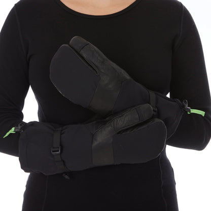 WoolTek Three Finger Waterproof Ski Gloves