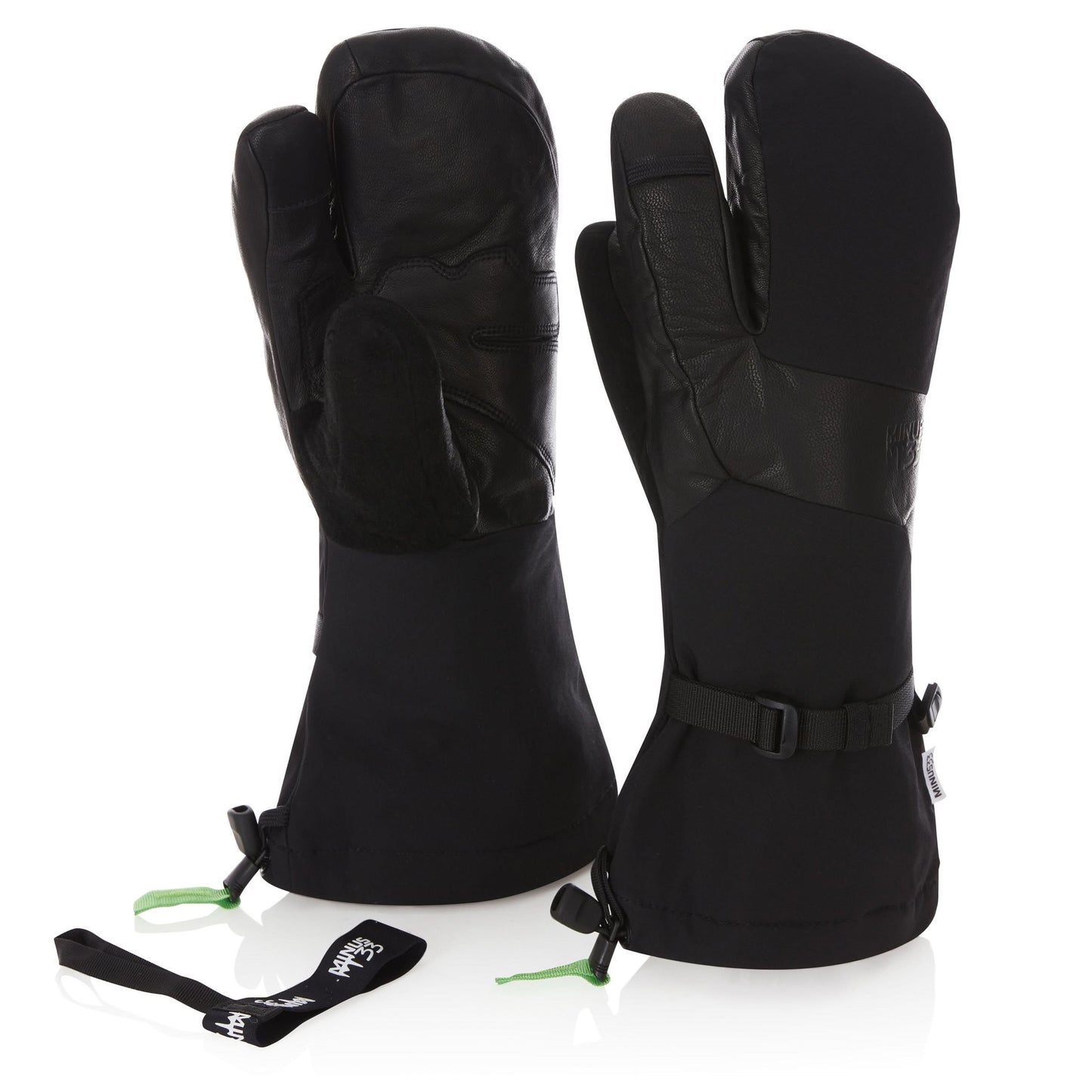 WoolTek Three Finger Waterproof Ski Gloves